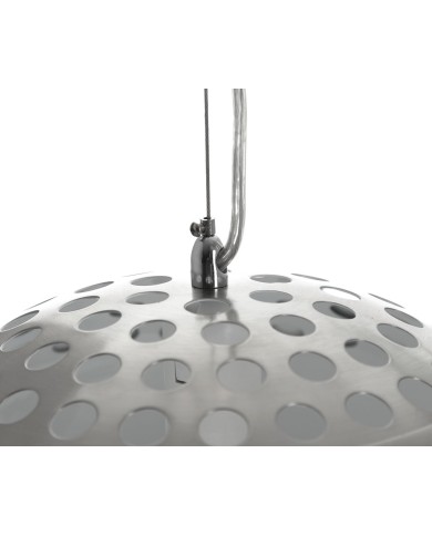 Lámpara ARC, colgante, diseño, cromado satinado