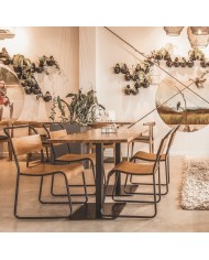 Silla LIVERPOOL, apilable, negra, contrachapado de abedul