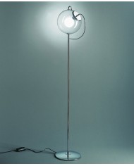 Lámpara MAGA, pie salón, tulipa cristal