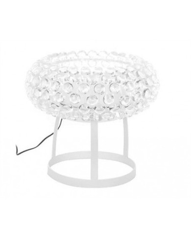 Lámpara ITALICA 50, sobremesa, acrílica, transparente, 50 cms de diámetro