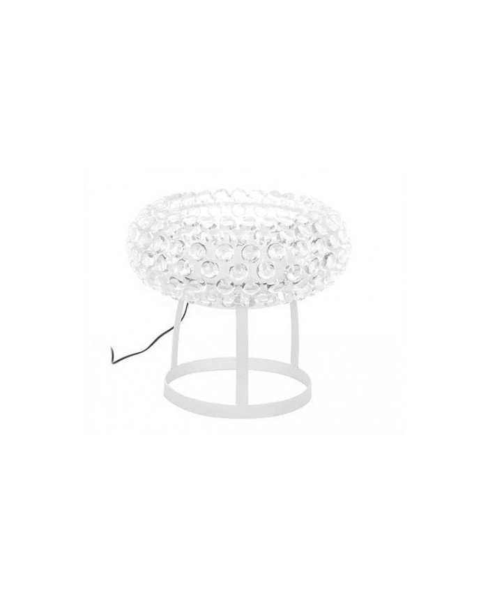 Lámpara ITALICA 50, sobremesa, acrílica, transparente, 50 cms de diámetro