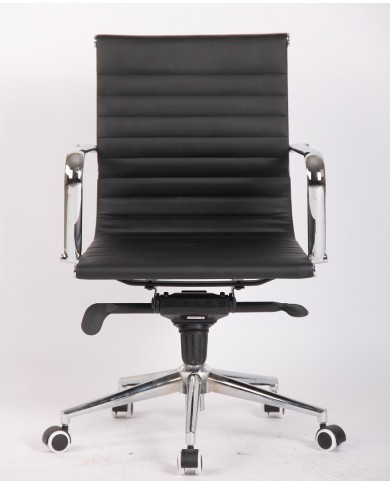 Sillón de oficina JOWY NEW, giratorio, similpiel negra