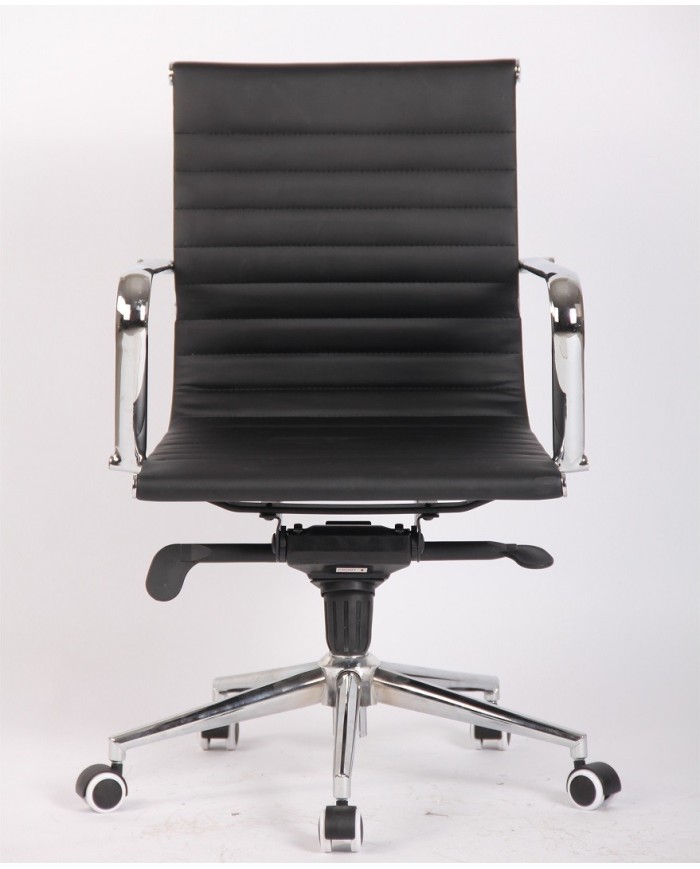 Sillón de oficina JOWY NEW, giratorio, similpiel negra