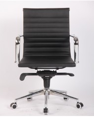 Sillón de oficina JOWY NEW, giratorio, similpiel negra