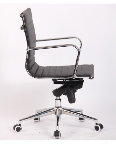 Sillón de oficina JOWY NEW, giratorio, similpiel negra