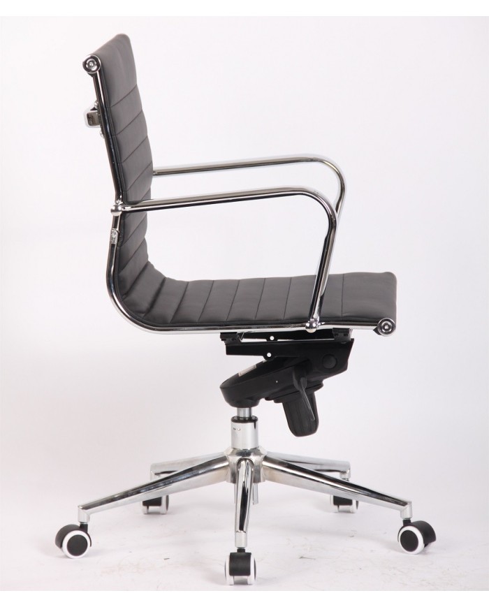 Sillón de oficina JOWY NEW, giratorio, similpiel negra