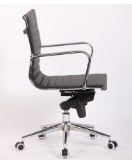 Sillón de oficina JOWY NEW, giratorio, similpiel negra