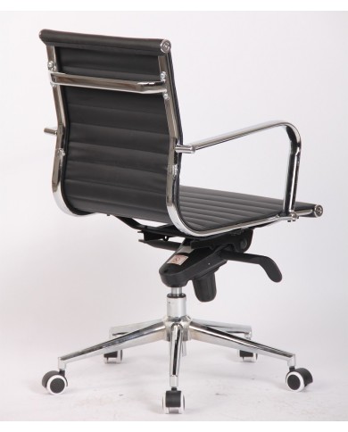 Sillón de oficina JOWY NEW, giratorio, similpiel negra