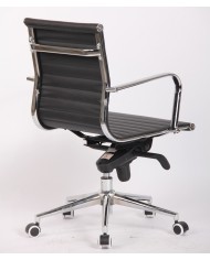 Sillón de oficina JOWY NEW, giratorio, similpiel negra