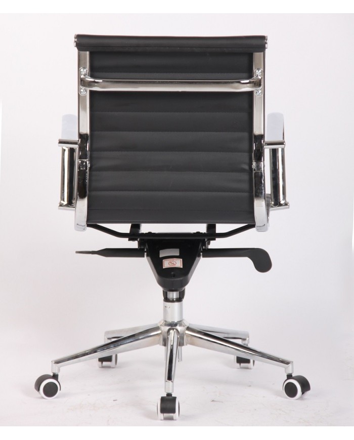 Sillón de oficina JOWY NEW, giratorio, similpiel negra