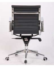 Sillón de oficina JOWY NEW, giratorio, similpiel negra