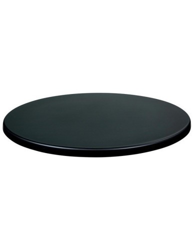 Tablero de mesa Werzalit WER-UNIART, Negro 3190, 107 cms de diámetro