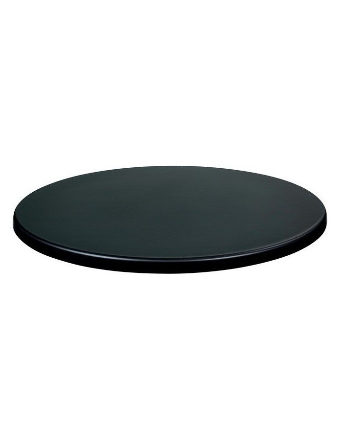 Tablero de mesa Werzalit WER-UNIART, Negro 3190, 107 cms de diámetro