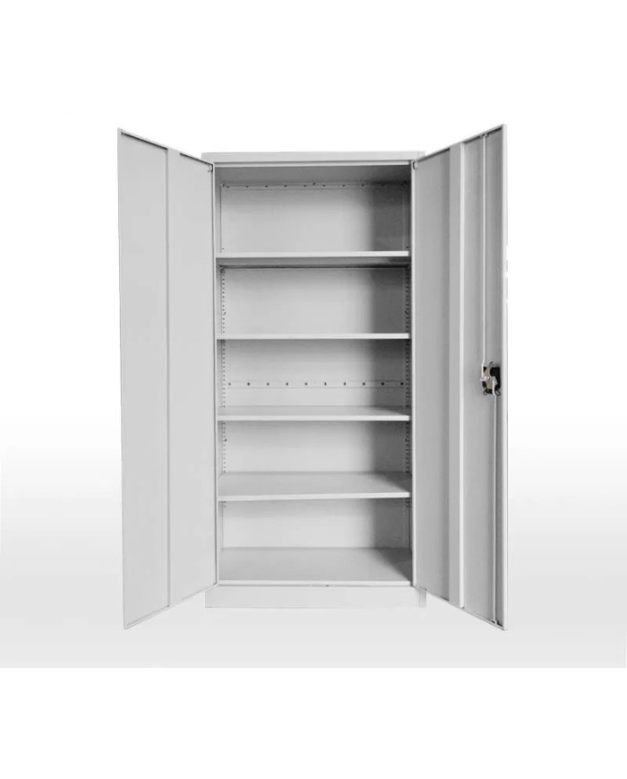 Armario metálico OLIMPO 902P40, puertas abatibles, 90x40x185 cms, gris ral 7035