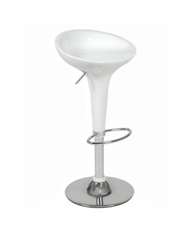 Taburete AUSTIN ( M ), cromado, abs blanco