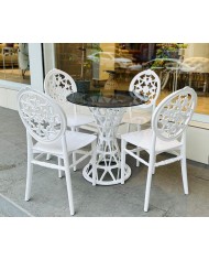 Silla JOSEFINA, apilable, polipropileno blanco