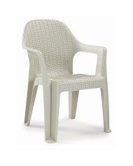 Sillón CIES, apilable, polipropileno capuccino