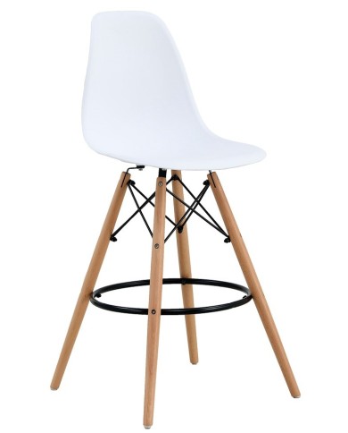 Taburete STAR (SU), madera, carcasa blanca