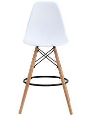 Taburete STAR (SU), madera, carcasa blanca