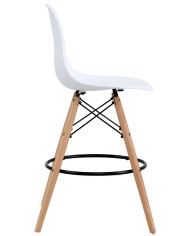 Taburete STAR (SU), madera, carcasa blanca