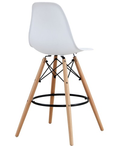 Taburete STAR (SU), madera, carcasa blanca