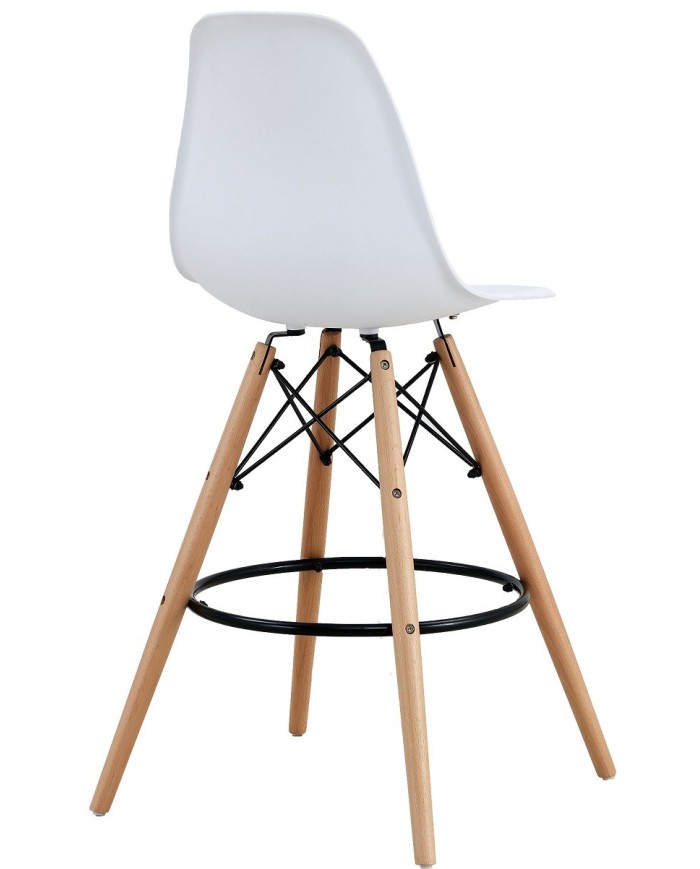 Taburete STAR (SU), madera, carcasa blanca