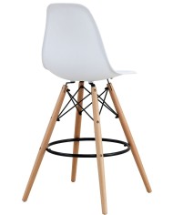 Taburete STAR (SU), madera, carcasa blanca