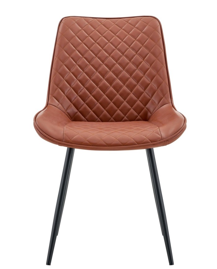 Silla FELICIA, metal, tapizado similpiel vintage 20