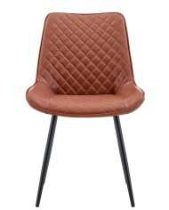 Silla FELICIA, metal, tapizado similpiel vintage 20