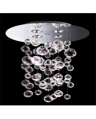 Lámpara ALDRIN, cristal, cromada