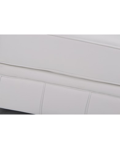 Sofá CHESTER, 2 plazas, similpiel blanca