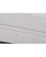 Sofá CHESTER, 2 plazas, similpiel blanca