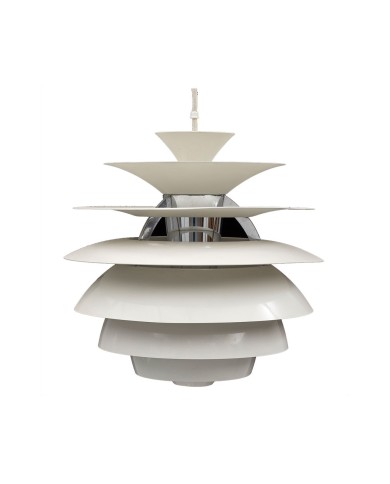 Lámpara CYGNY, aluminio, blanca, 40 cms de diámetro