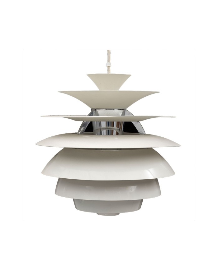 Lámpara CYGNY, aluminio, blanca, 40 cms de diámetro