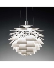 Lámpara ARTIC, aluminio, blanca, 48 cms. de diámetro