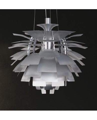 Lámpara ARTIC, aluminio, plata, 48 cms. de diámetro