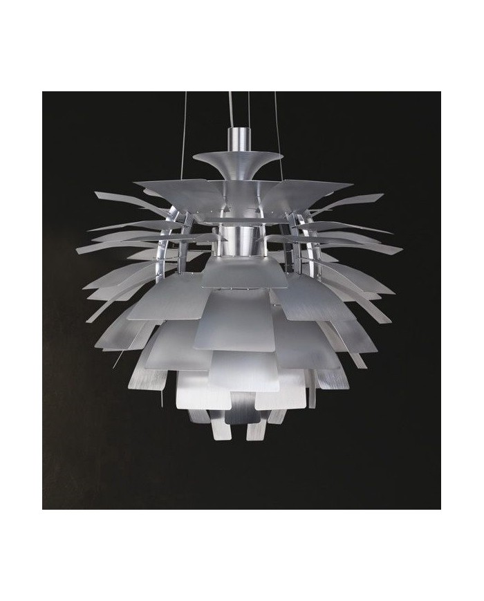 Lámpara ARTIC, aluminio, plata, 48 cms. de diámetro