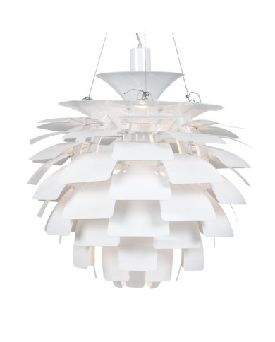 Lámpara ARTIC, aluminio, blanca, 70 cms. de diámetro