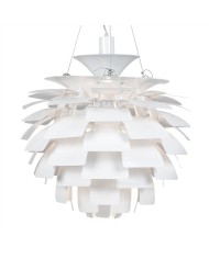 Lámpara ARTIC, aluminio, blanca, 70 cms. de diámetro