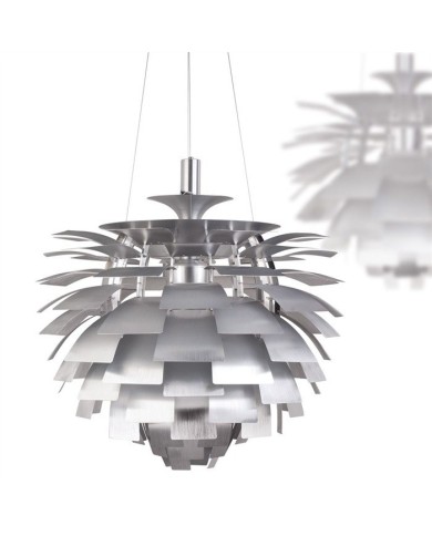 Lámpara ARTIC, aluminio, plata, 70 cms. de diámetro