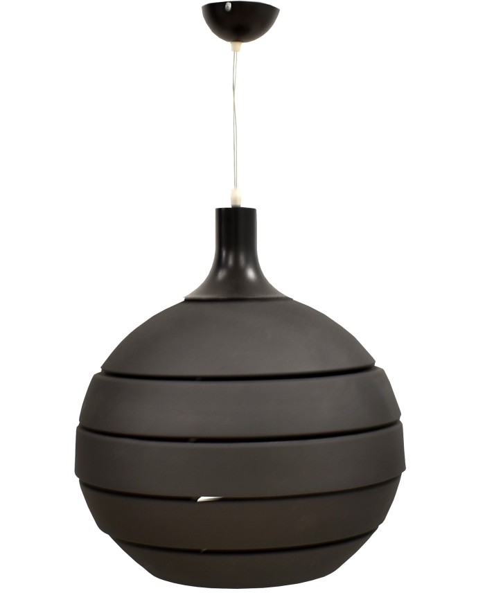 Lámpara CEPHEY, colgante, aluminio, color negro