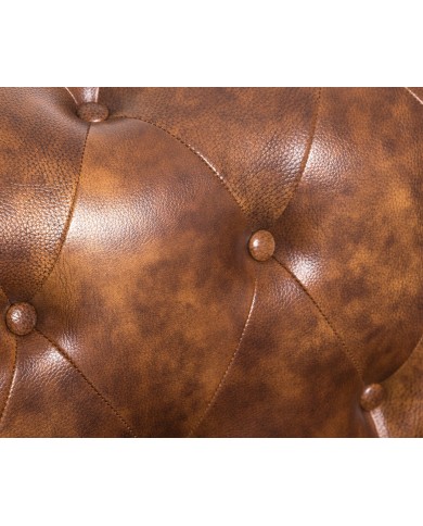 Sofá CHESTER, 3 plazas, similpiel cuero viejo