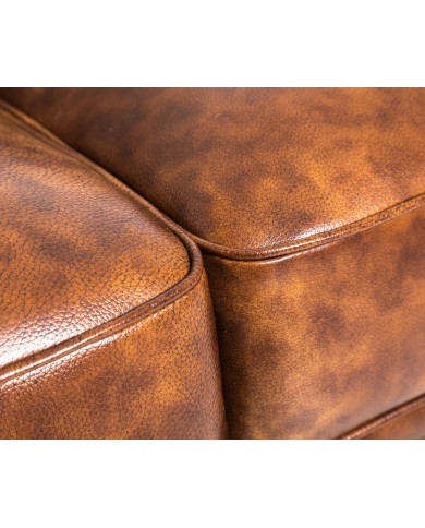 Sofá CHESTER, 3 plazas, similpiel cuero viejo