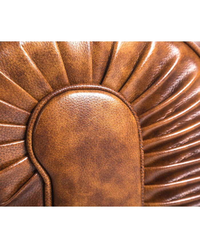 Sofá CHESTER, 3 plazas, similpiel cuero viejo