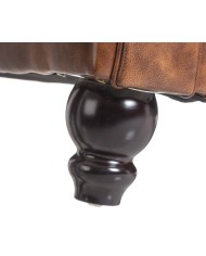 Sofá CHESTER, 3 plazas, similpiel cuero viejo