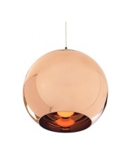 Lámpara HUGO, colgante, cristal, color cobre, 40 cms de diámetro