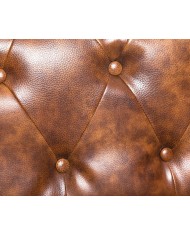 Sofá CHESTER, 2 plazas, similpiel cuero viejo