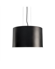 Lámpara LUGANO, colgante, pantalla negra