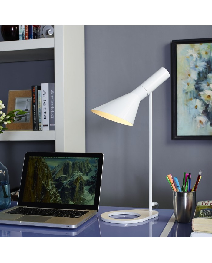 Lámpara JACOB, de mesa, blanca