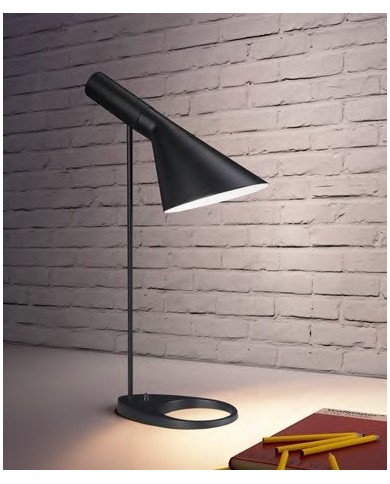 Lámpara JACOB, de mesa, negra